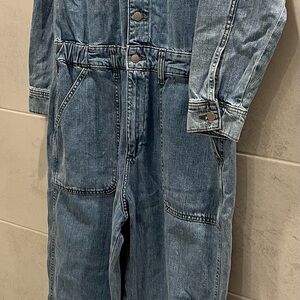 Universal Thread Long Sleeve Denim Utility Coveralls Size 14 NWT
